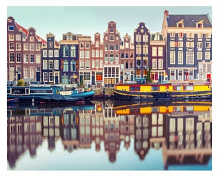 Stad portret (Schilderen op nummer)