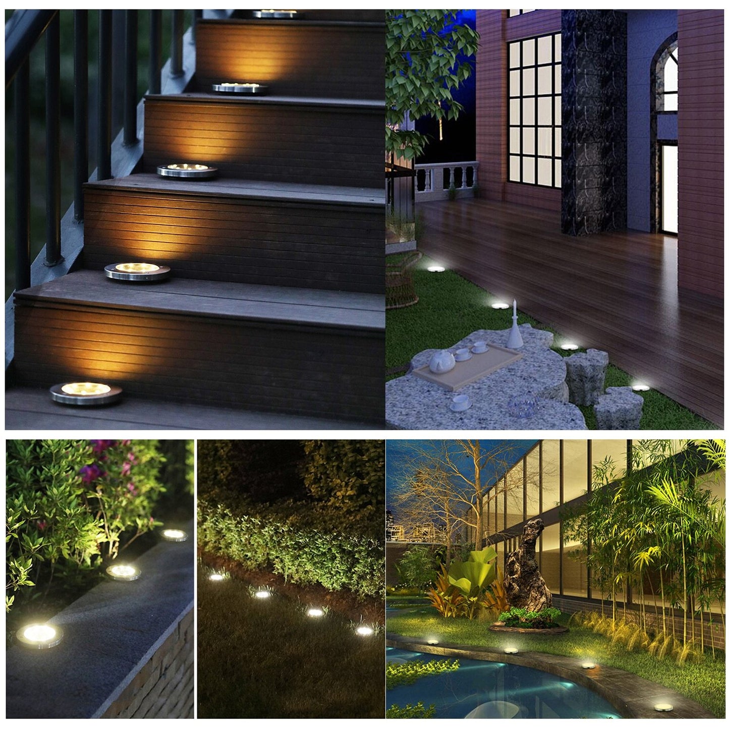 LED Solar Tuinlampen Deluxe (Black editie) - Creëer een heerlijke sfeer in uw tuin!