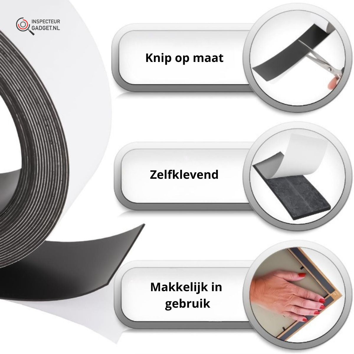 MagneTape™ Magnetische Tape - Dubbelzijdig & Herbruikbaar