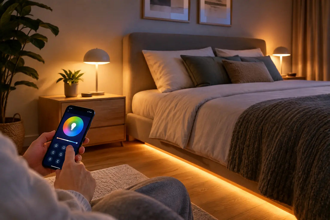 Voorbeeld slimme verlichting slaapkamer: zo werkt het