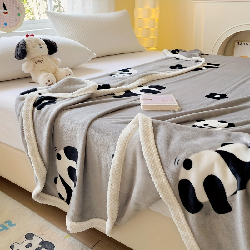 PandaSnuggle – Luxe Flanellen Fleece Deken