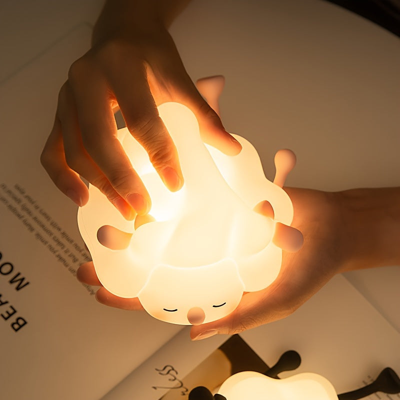 SheepGlow - Roze LED Nachtlamp met USB Oplaadfunctie