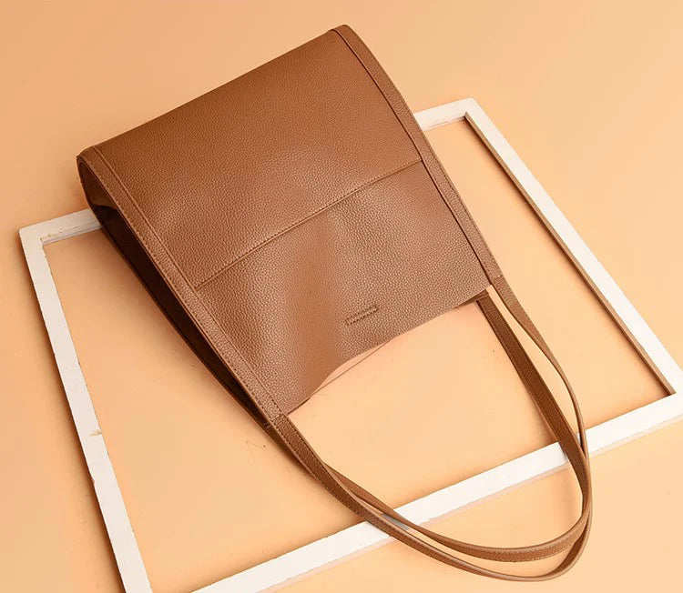 LuxeCarry - Elegante Leren Schoudertas voor Dames