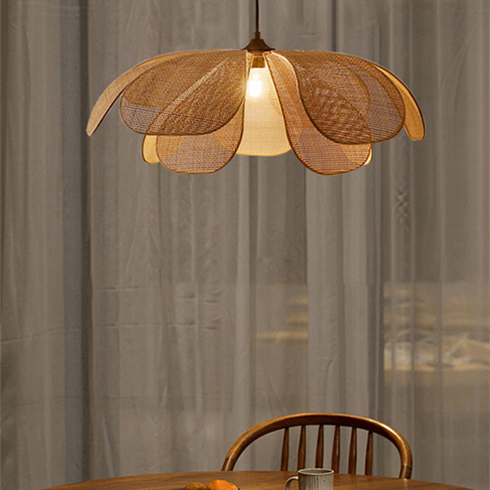 NaturelChic Lamp - Elegante Rieten Hanglamp voor Slaapkamer