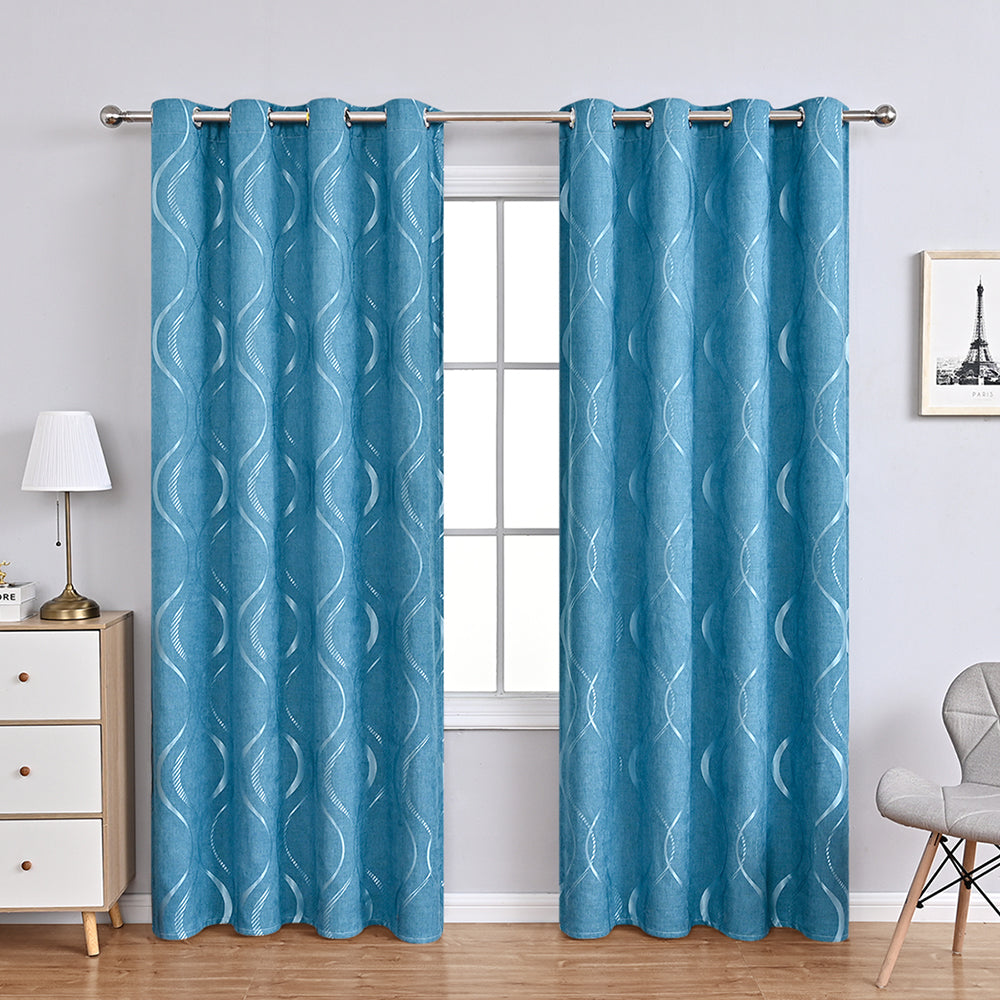 Serenity Voile Curtains - Moderne Bubbels Gordijnen met Lichtfiltering