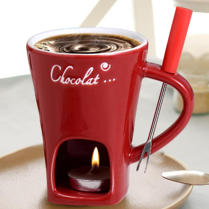 ChocoFondue - Elegante Kom voor Smeltbare Chocolade & Kaas