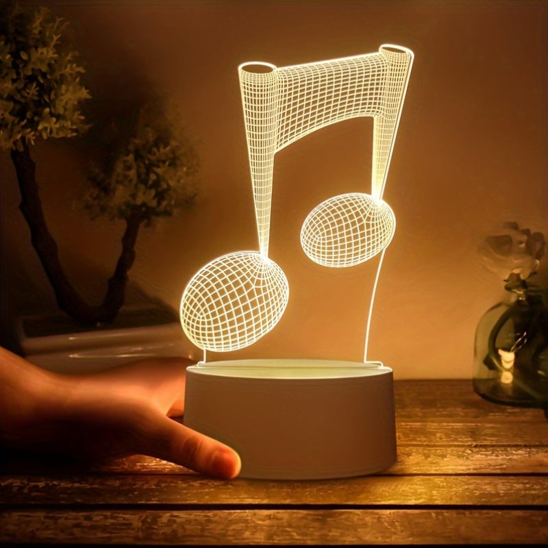 LumiNote - 3D LED Muzieknoot Nachtlamp