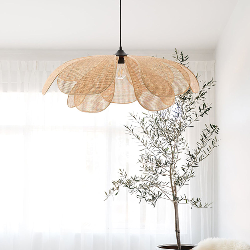 NaturelChic Lamp - Elegante Rieten Hanglamp voor Slaapkamer