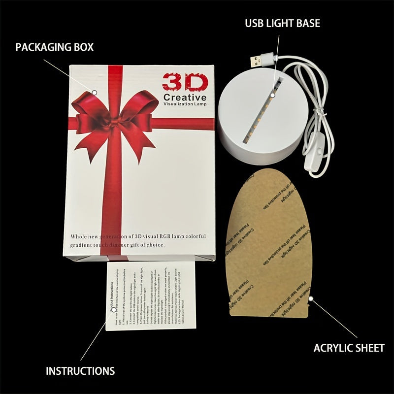 DivineGlow Nightlight - LED Maagd Maria met Acryl