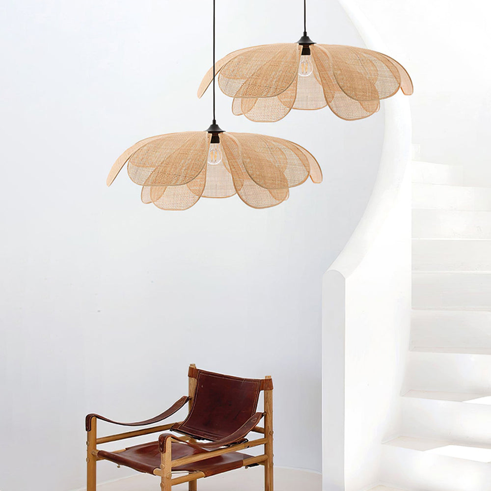 NaturelChic Lamp - Elegante Rieten Hanglamp voor Slaapkamer