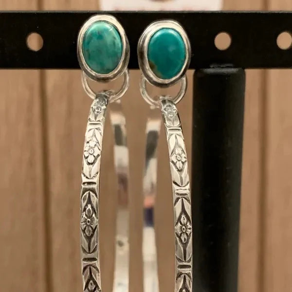 Charming Vintage-Inspired Nalani Onyx Earrings in Boho Style