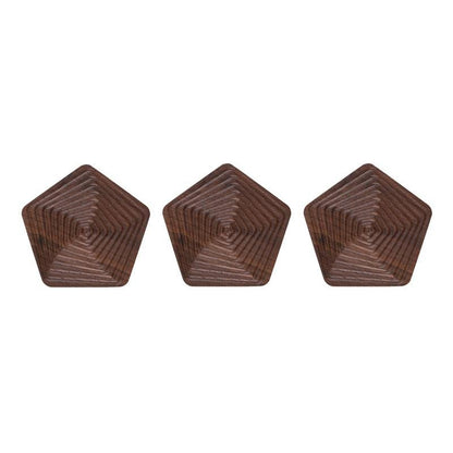 Creative Coasters – Zwart Walnoot in Unieke Vormen