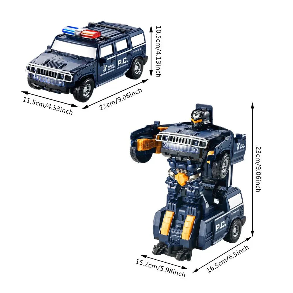 RoboPolice Speelgoed - Transformeerbare Politieauto en Robot voor Kinderen