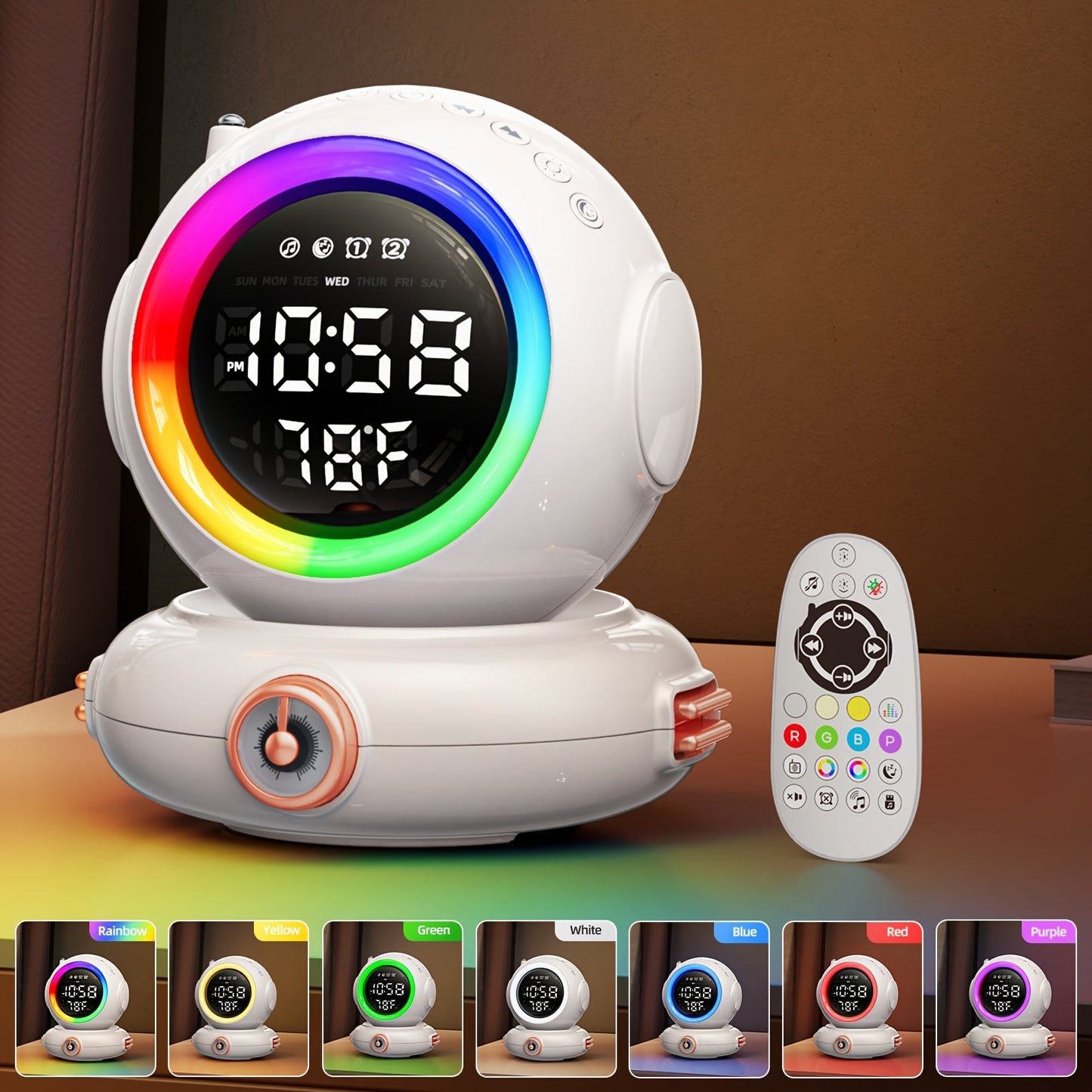 LunaRise - Wake-up Light met Bluetooth Speaker en FM Radio