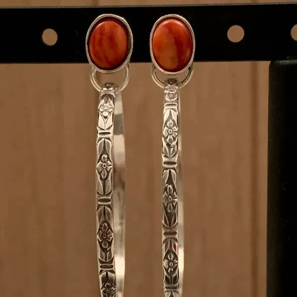 Charming Vintage-Inspired Nalani Onyx Earrings in Boho Style