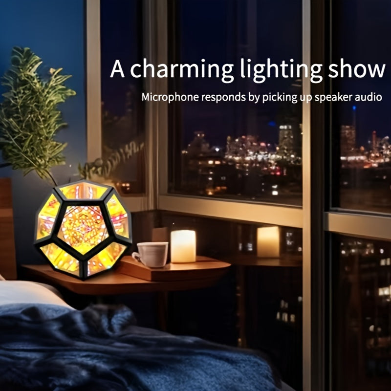 InfinityGlow – 3D Kleurrijke Dodecaëder Lamp met RGB Verlichting