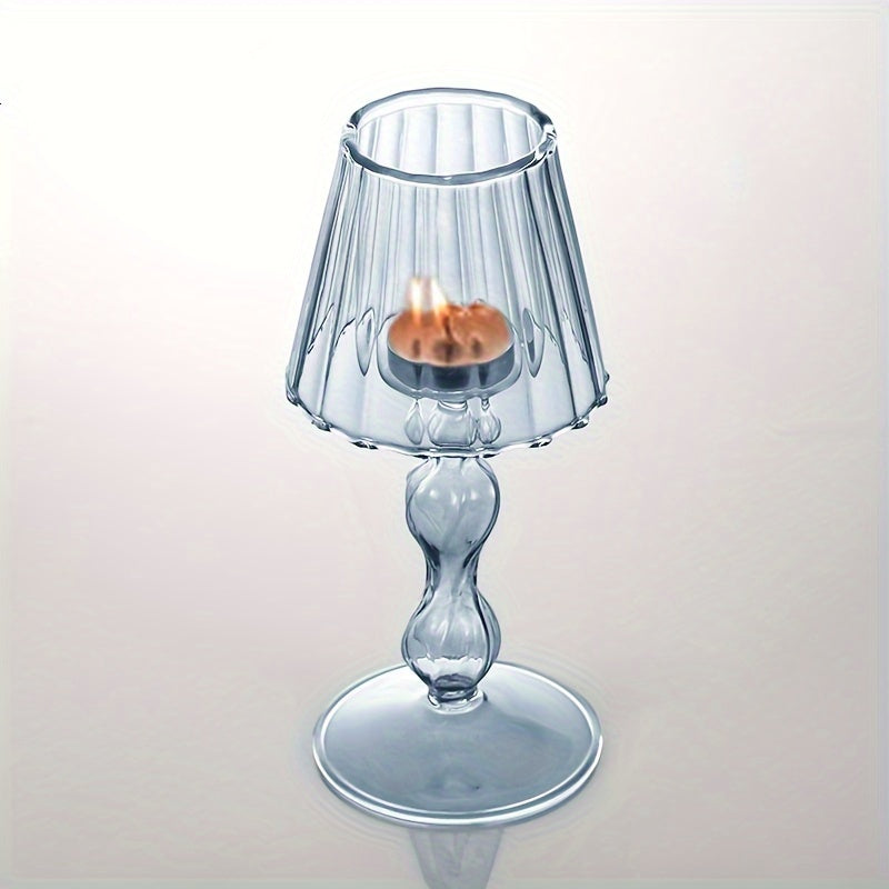 CrystalGlow – Luxe Glazen Tafellamp & Kandelaar