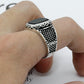 Elegante Zwarte Onyx en Zilveren Ring voor de Moderne Man - Max