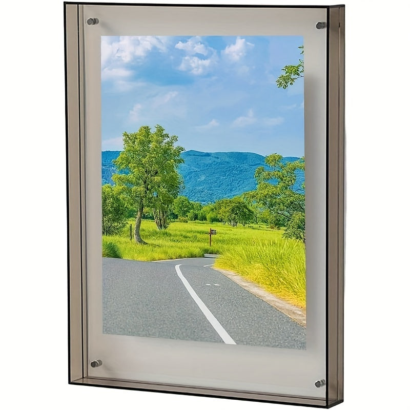 AcrylicFrame – Modern Verticaal Fotolijst voor Tafel en Muur