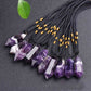 Amethist Healing Crystal Necklace - Lyra Collection