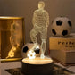 SportGlow Lamp - 3D Voetbal Illusie Tafellamp