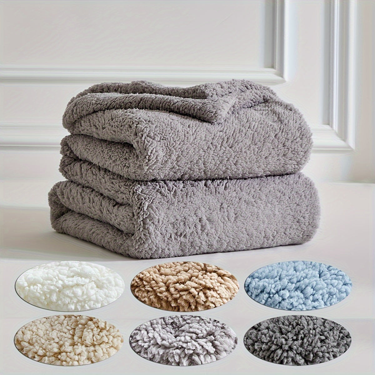 CozyWrap – Luxe Sherpa Fleece Deken voor Winterdagen