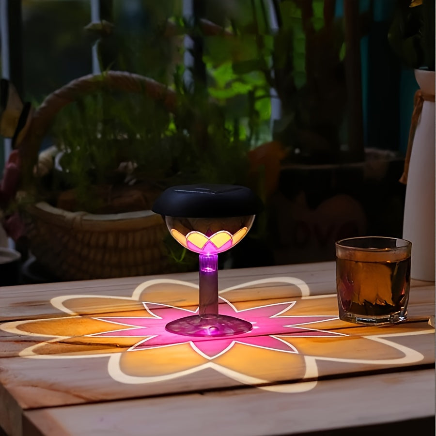 SolarBloom Light – Zonne-energie Tafellamp met Bloemenschijn