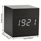 WoodTime Clock – Stijlvolle Houten Wekker met LED Display