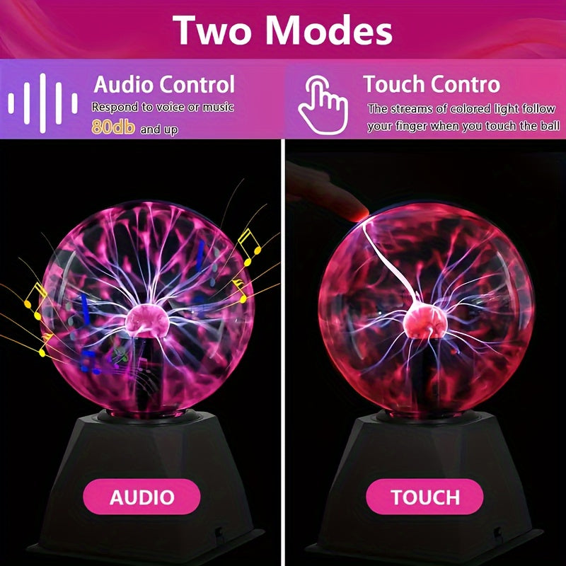 PlasmaGlow - Interactieve LED Plasmabal met USB