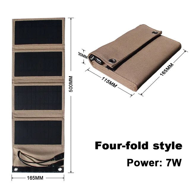 SolarFold Powerbank - Opvouwbare Zonnepaneel Oplader