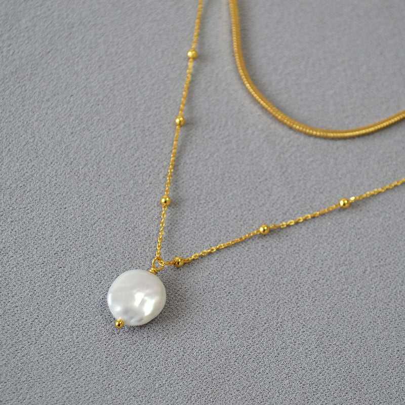 Isaline Necklace - Elegante Barok Parelketting