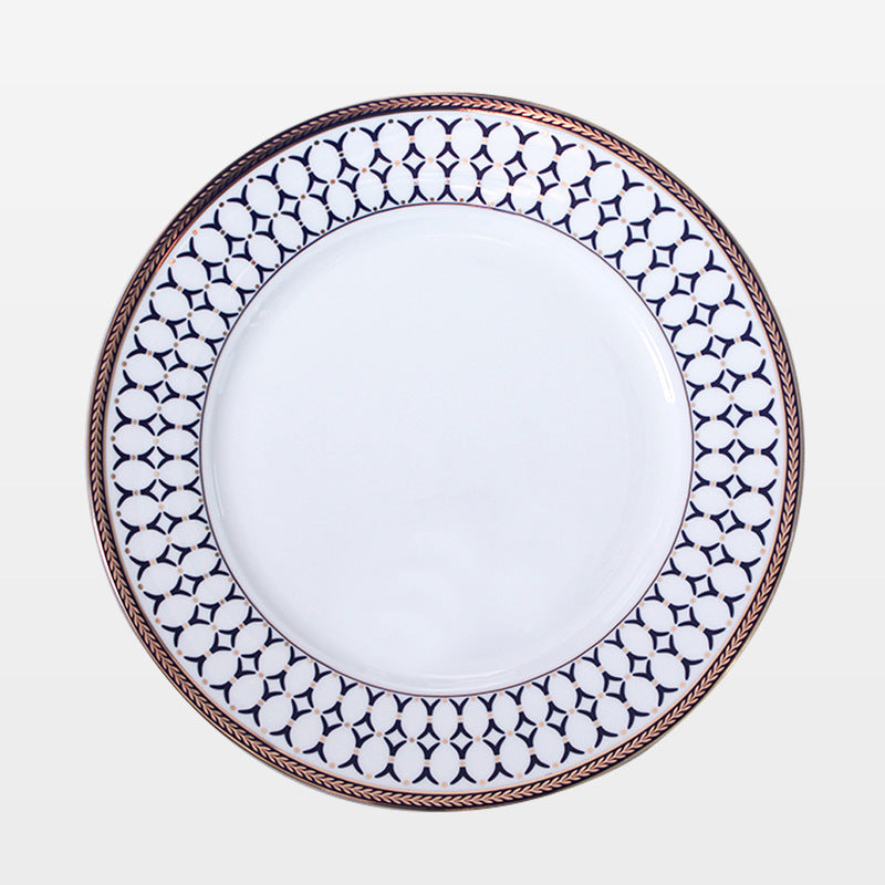 VertexSet – Luxe Blauwe Bordenset voor Eettafel