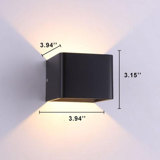 LuminSquare - Vierkante Mini Wandlamp van Aluminium