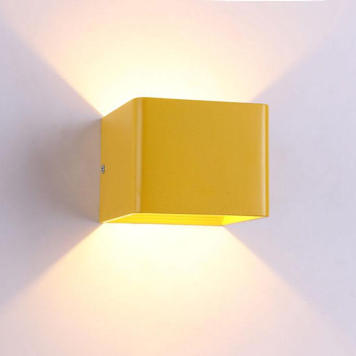 LuminSquare - Vierkante Mini Wandlamp van Aluminium