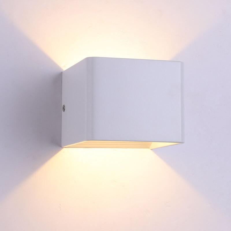 LuminSquare - Vierkante Mini Wandlamp van Aluminium