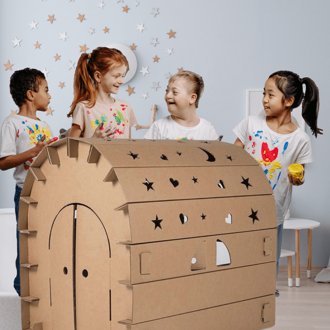Montessori Creatief Kartonset - DIY Figuren Bouwen en Spelen