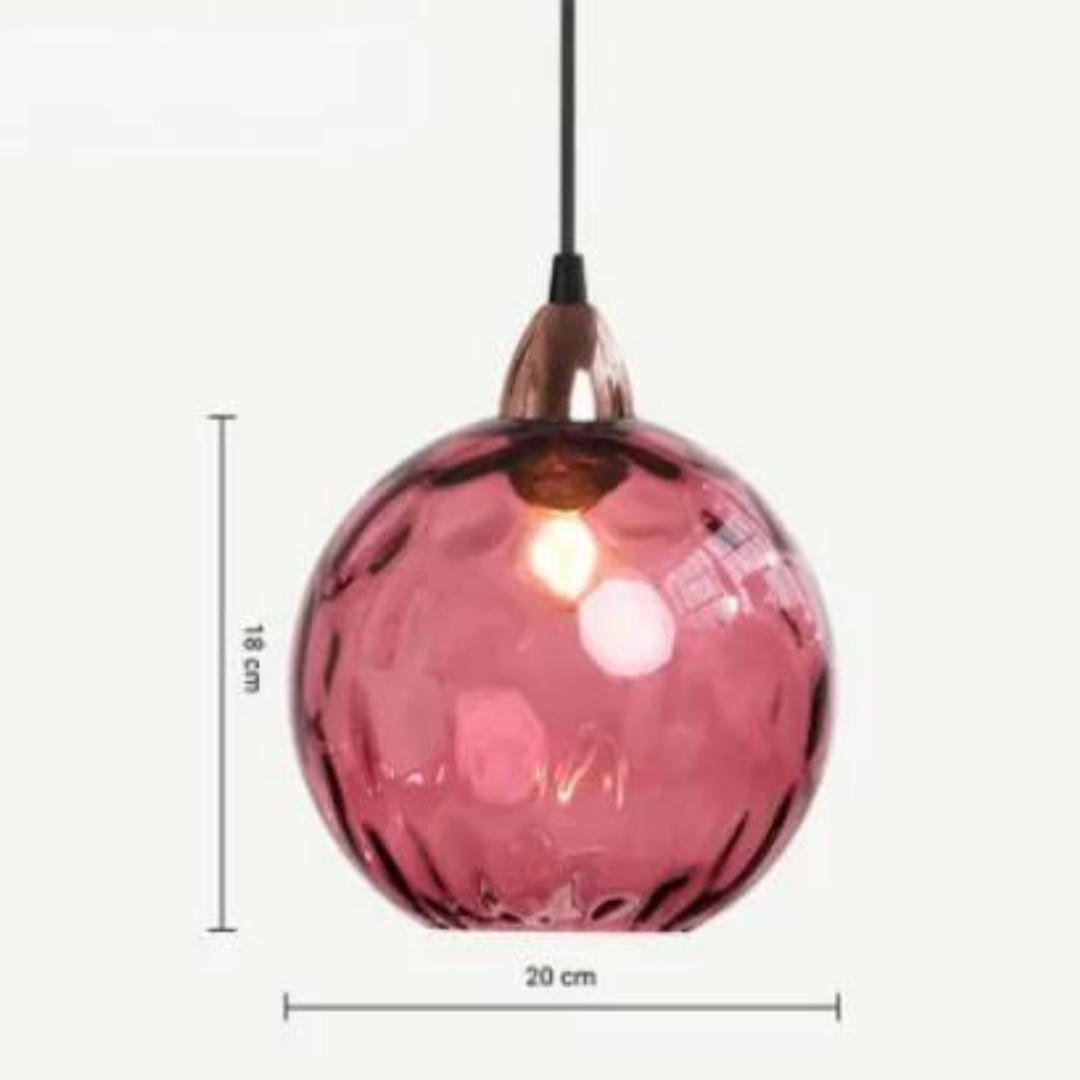 Elegante Glazen Bol Hanglamp voor Luxe Interieurs