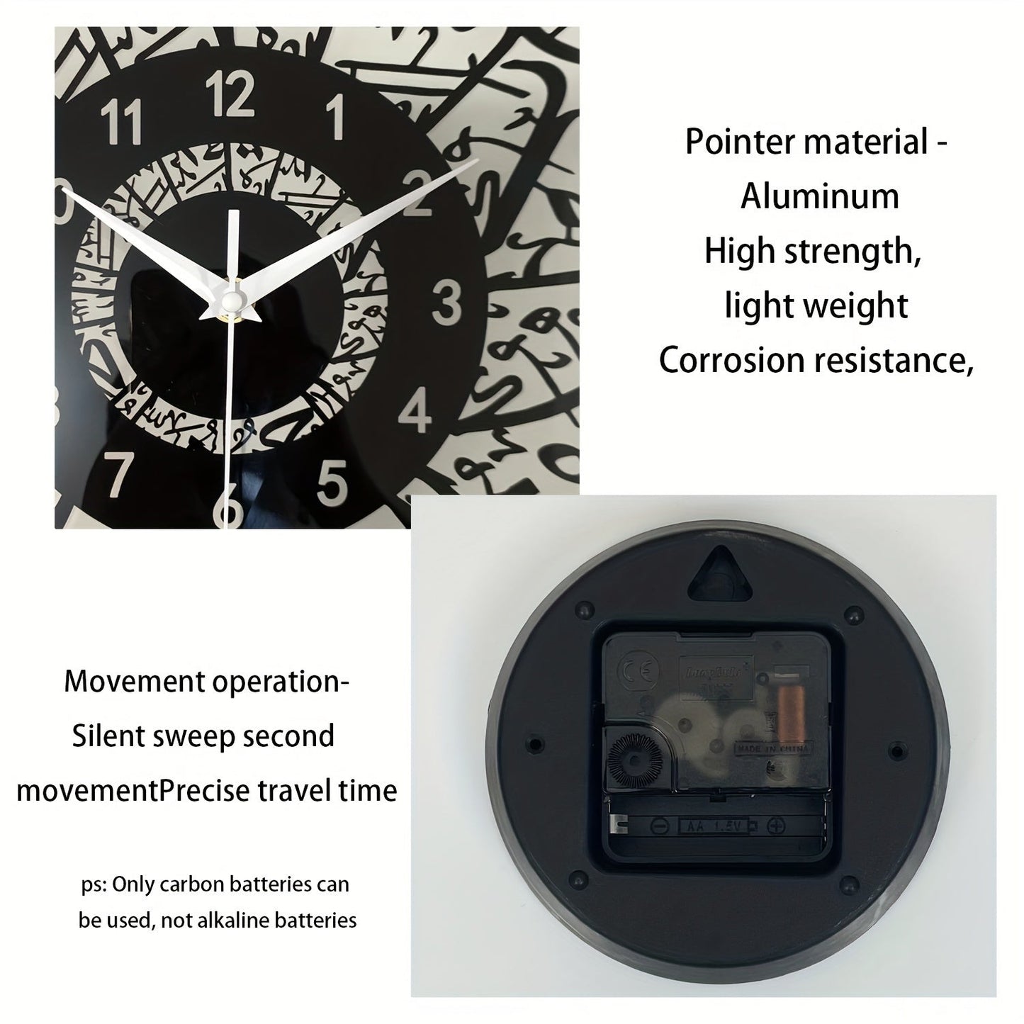 FaithTime Clock - Moderne Islamitische Wanddecoratie