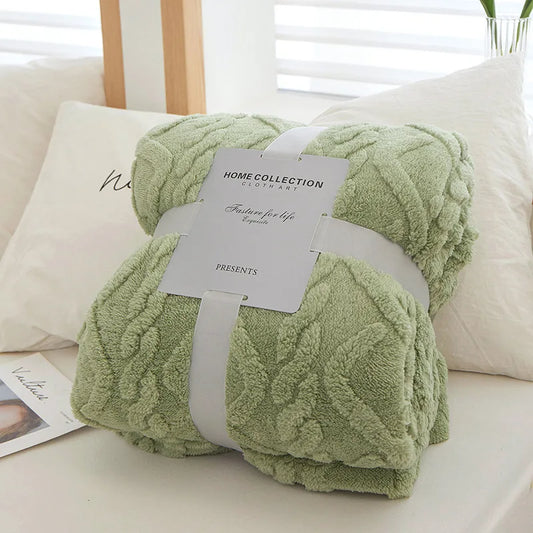 CozyLuxe - Luxe Lamswollen Deken voor Slaapkamer