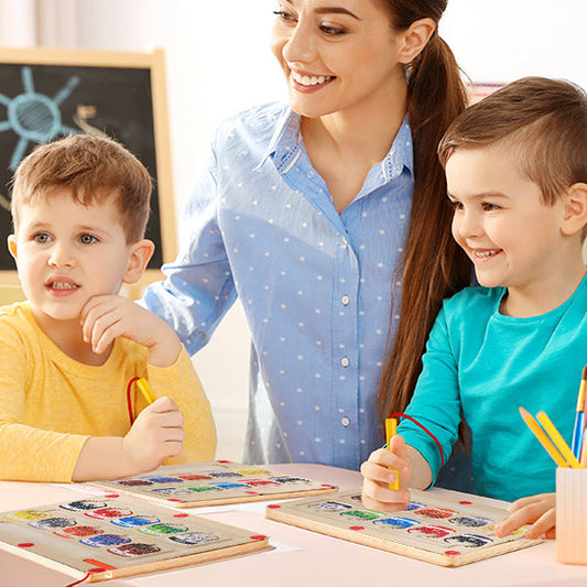 ColorMaze - Creatief Magnetisch Kleuren- en Cijferdoolhof
