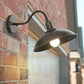 Alessio Vintage Geïnspireerde Komvormige Antiek Messing Waterdichte Buitenwandlamp - IP65 Geclassificeerd