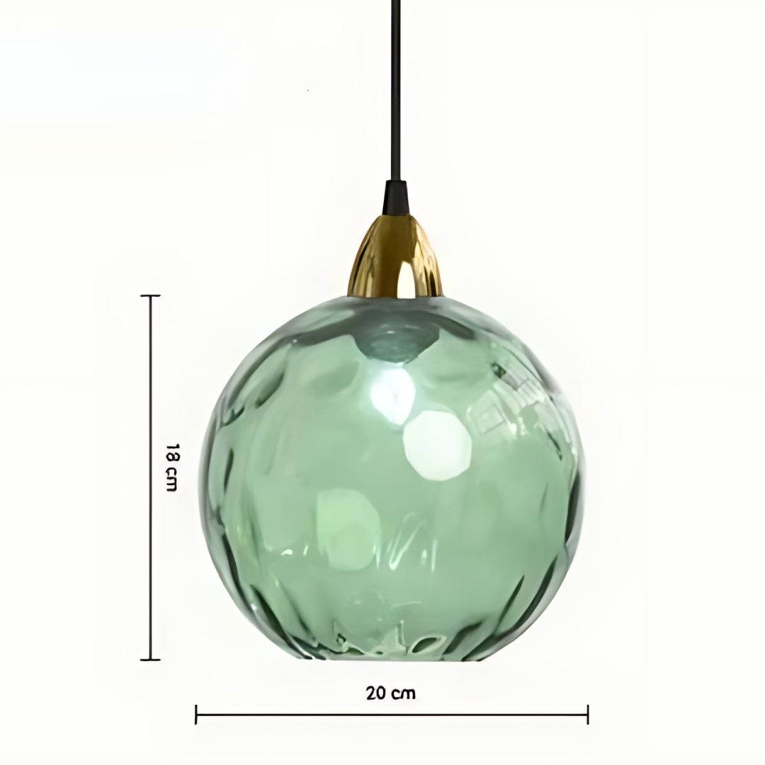 Elegante Glazen Bol Hanglamp voor Luxe Interieurs