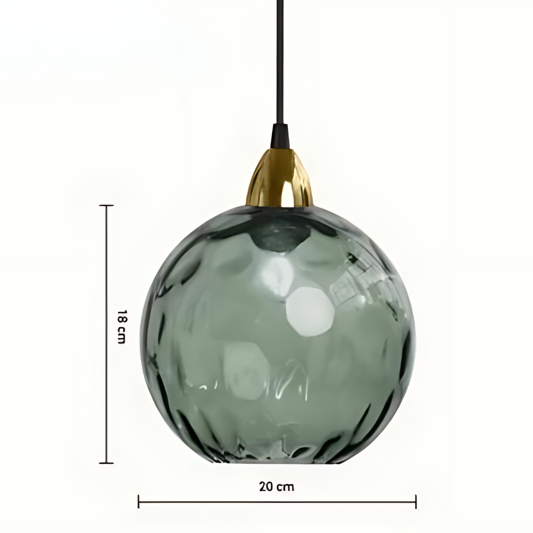 Elegante Glazen Bol Hanglamp voor Luxe Interieurs