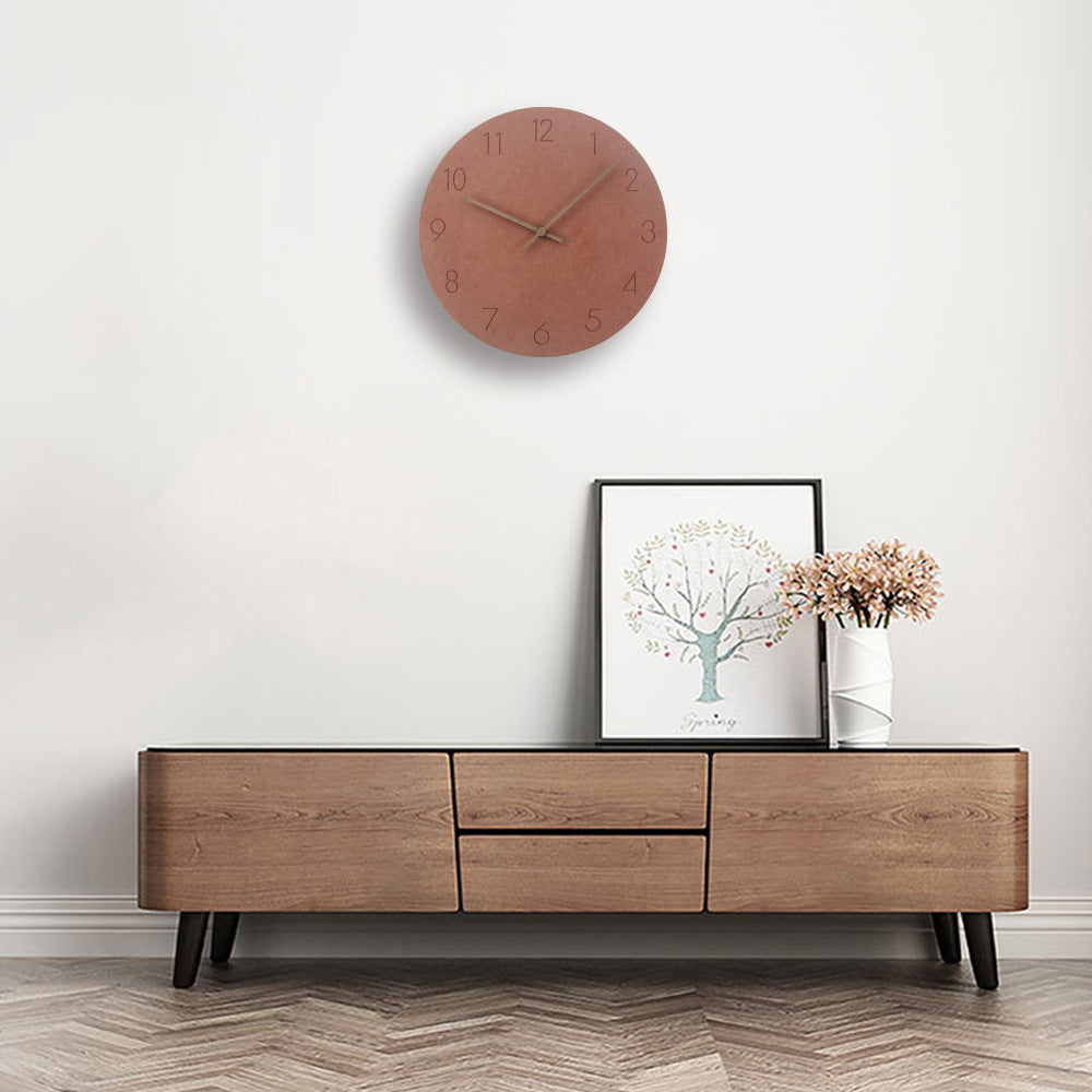 Stijlvolle Nordische Wandklok – Geruisloos Design voor Rustig Interieur