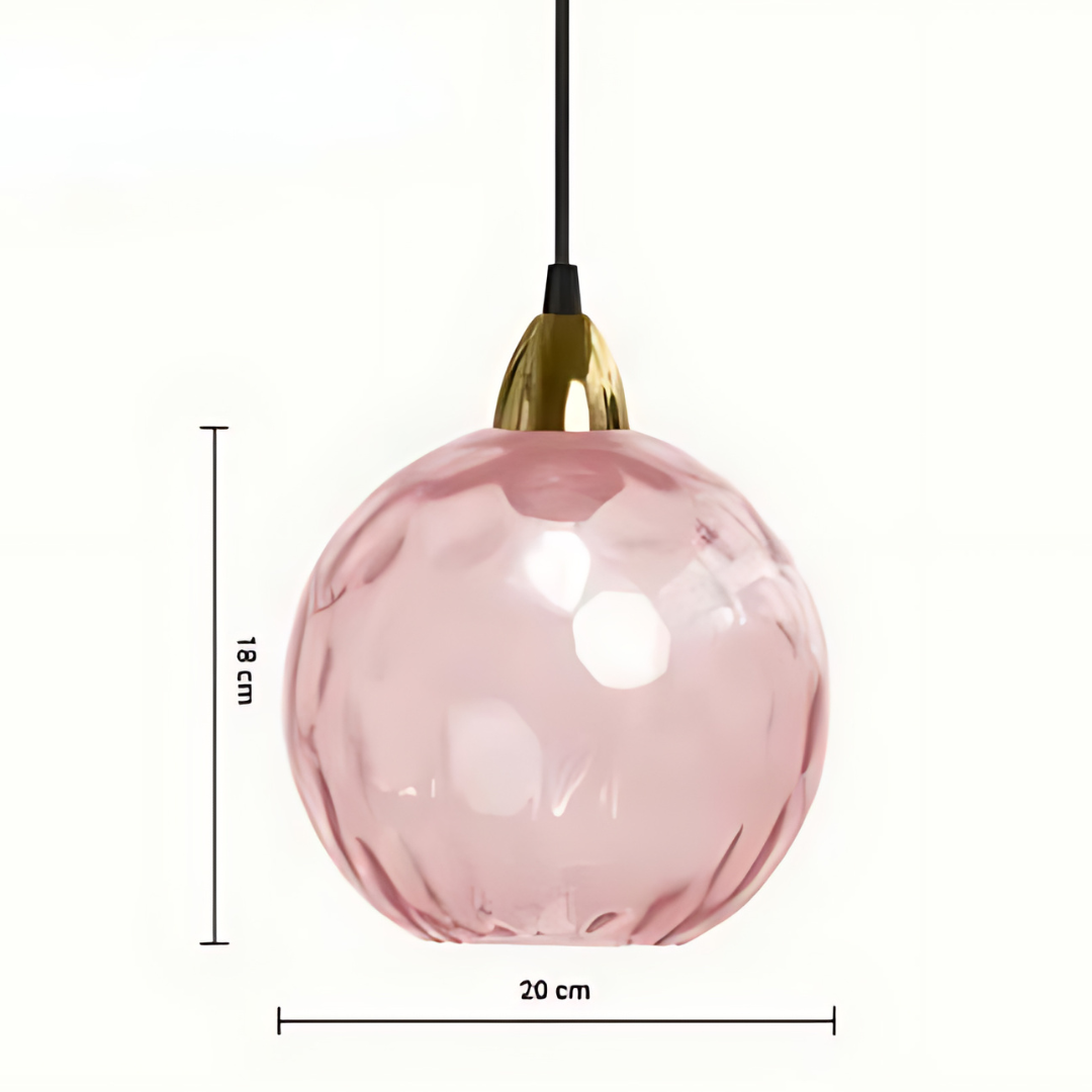 Elegante Glazen Bol Hanglamp voor Luxe Interieurs