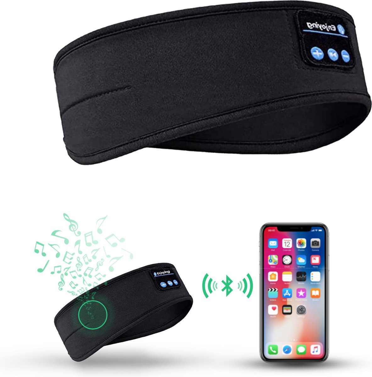 SleepWave™ - Slimme Bluetooth Slaapband voor Diepe Rust