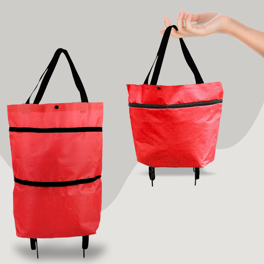 CarryFlex - Praktische 2-in-1 Boodschappentas met Wielen