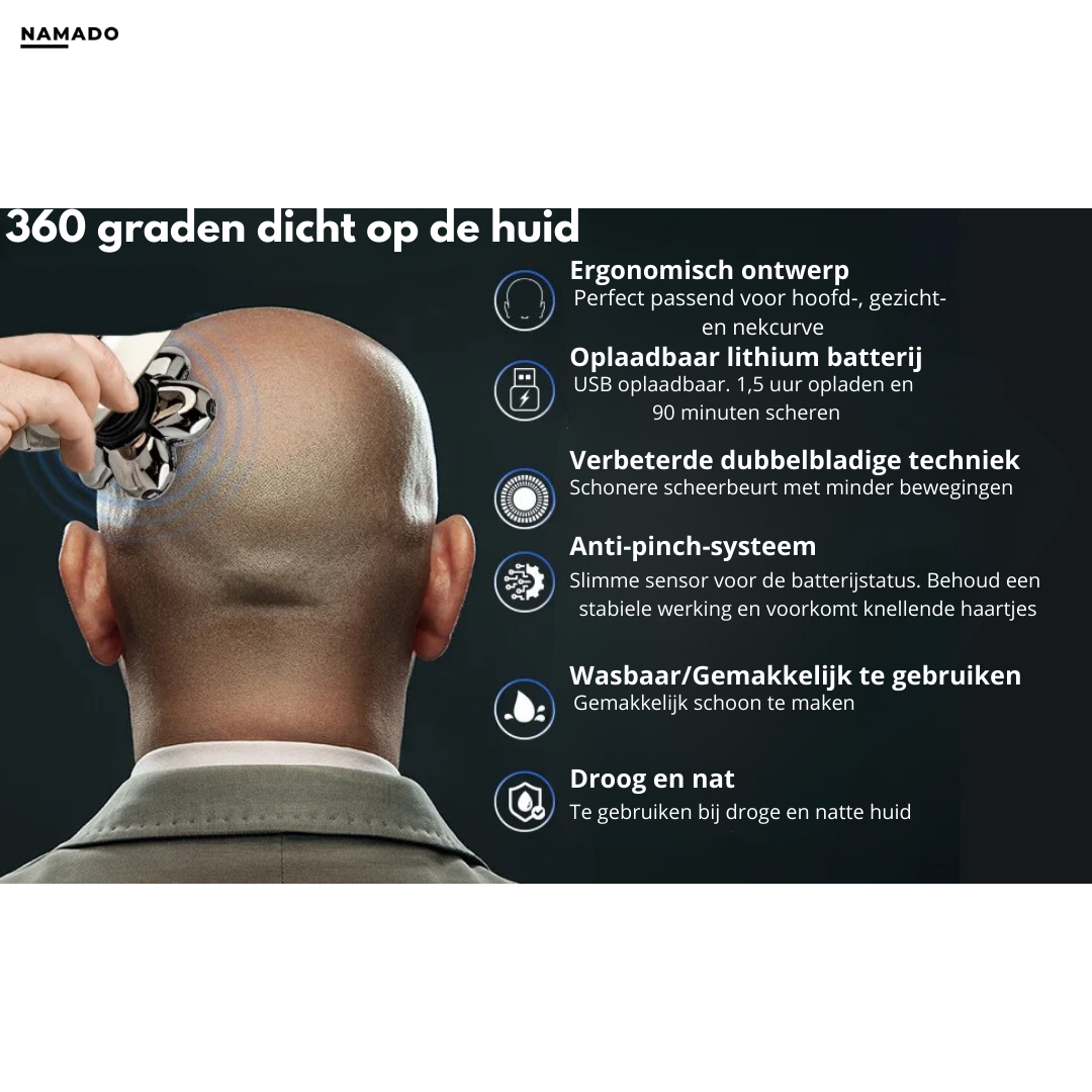 FlexiShave Pro - Luxe Trimmer voor Perfect Scheren