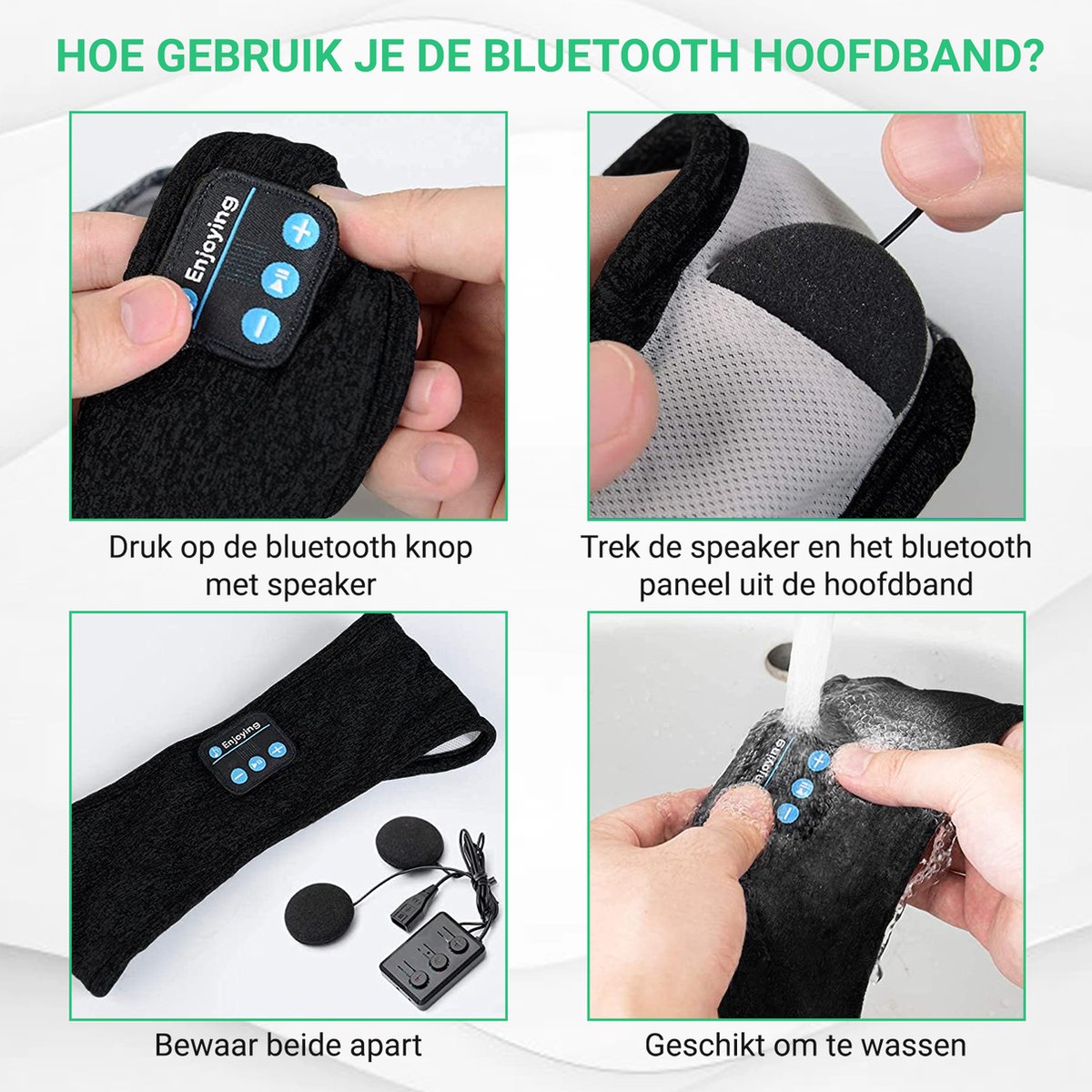 SleepWave™ - Slimme Bluetooth Slaapband voor Diepe Rust