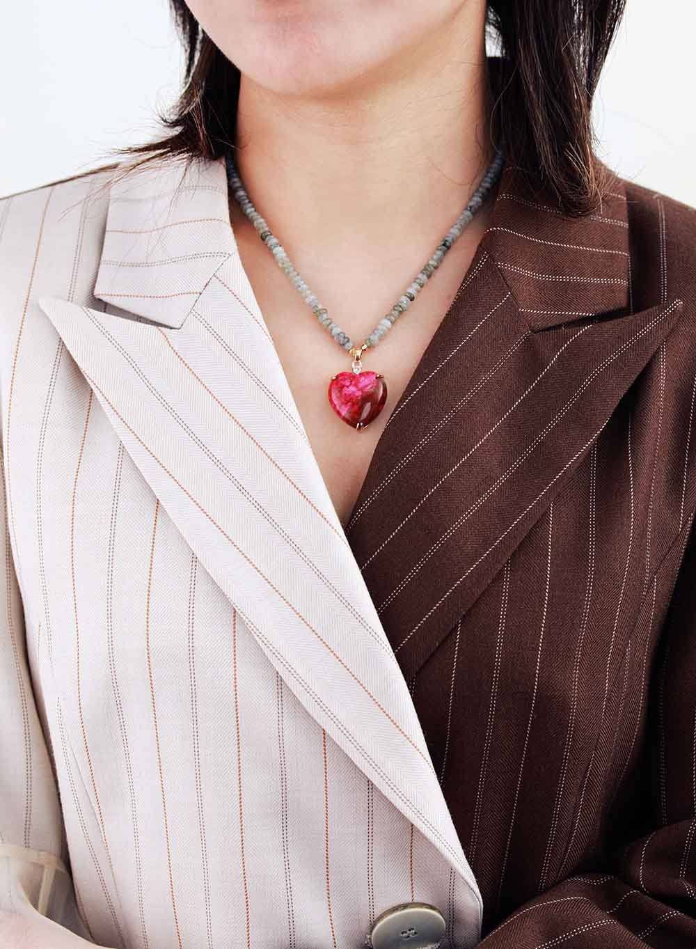 Nova Heart Bead Necklace – Stijlvolle Genezing Kralenketting